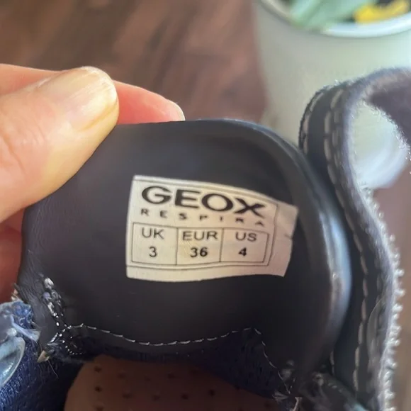 Geox Kids Sneakers in Blue and Gray - Picture 3 of 5